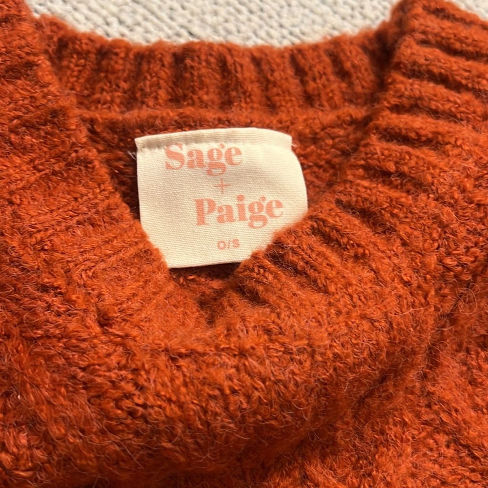 Sage + Paige Satin Skirt & OS Sweater - Picture 8 of 9